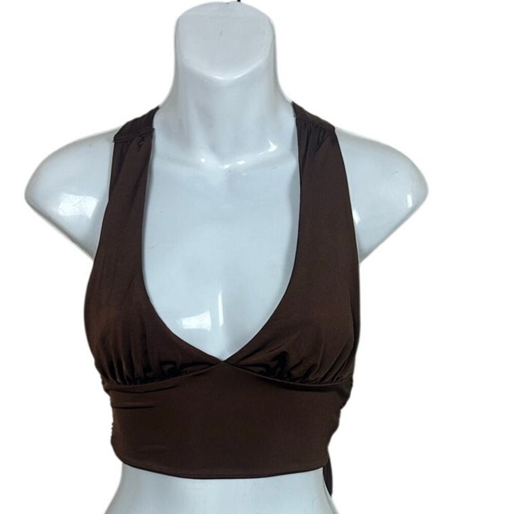 Urban Outfitters Brown Tie Back Top size XS